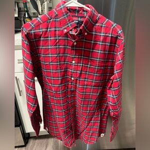 Cremieux flannel in red. Men’s size M.